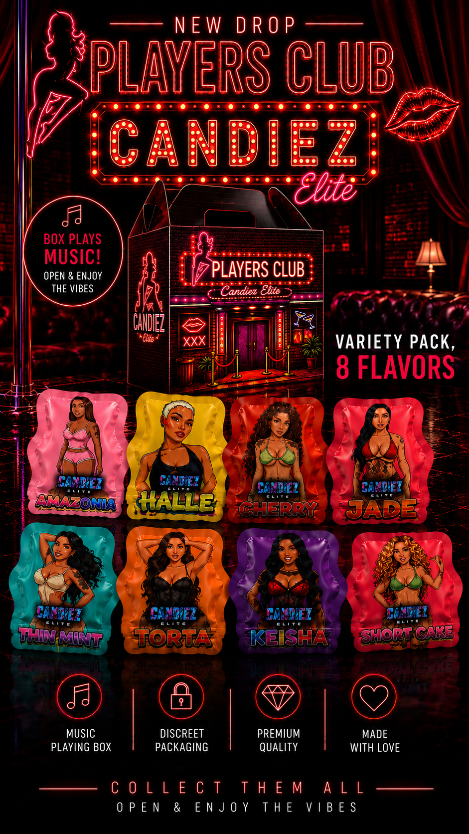 NEW DROP Candiez Elite, Variety Zip PLAYER'S CLUB EDITION