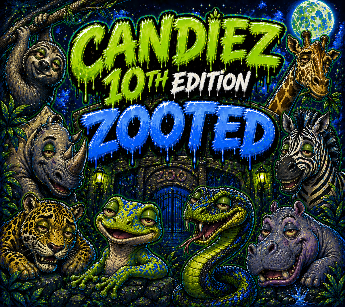 Candiez 10th Edition "Zooted" House Bags AAA Exotic Flower